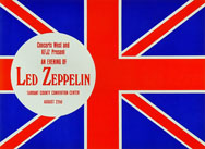 thumbnail link to original Led Zeppelin concert handbill Fort Worth August 22nd 1970