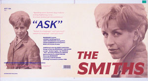  original 1987 Rough Trade 12 inch sleeve proof The Smiths Ask.