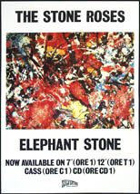  original 1990 promo poster The Stone Roses Elephant Stone.