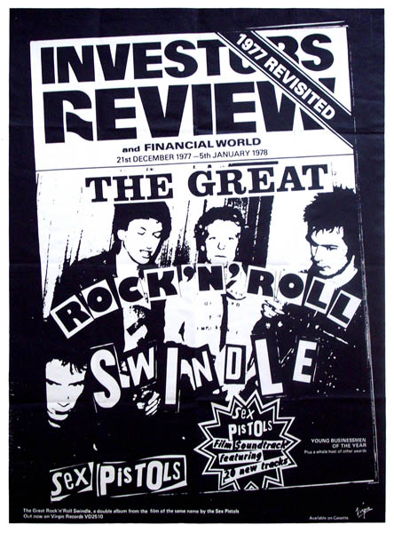 THE SEX PISTOLS - GREAT ROCK 'N' ROLL SWINDLE, 1979.