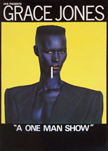original 1981 promo poster Grace Jones One Man Show