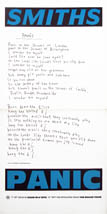  original 1987 Rough Trade Panic poster, lyrics version.