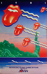 thumbnail link to original Rolling Stones 1981 American Tour poster