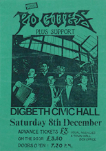 thumbnail link to original 1984 Digbeth Civic Hall flyer The Pogues