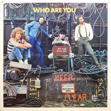 thumbnail link to original The Who Who Are You original record store card display