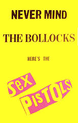 thumbnail link to original Sex Pistols Never Mind the Bollocks promo poster 40x60 inches