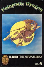 thumbnail link to original 1976 Marc Bolan Futuristic Dragon promo poster