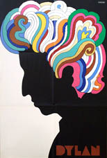 thumbnail link to original 1967 Milton Glaser Bob Dylan poster