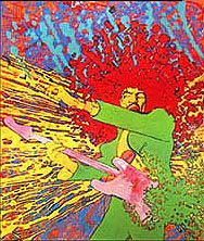 thumbnail link to original 1973 Martin Sharp poster Hendrix Explosion