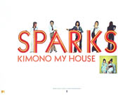 Original 1974 Sparks Kimono My House Island promo poster