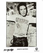 Original 1977 Warner Bros. Records promo still Johnny Rotten by Dennis Morris